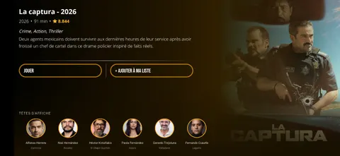 Fiche détaillée d'un film dans WIPLAY avec informations, actions et distribution.